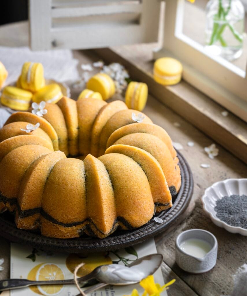Marmorkuchen mit Mohn