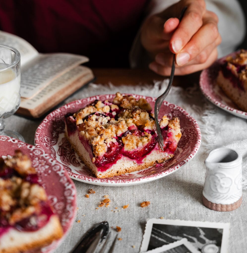 Zwetschgenkuchen mit Streuseln