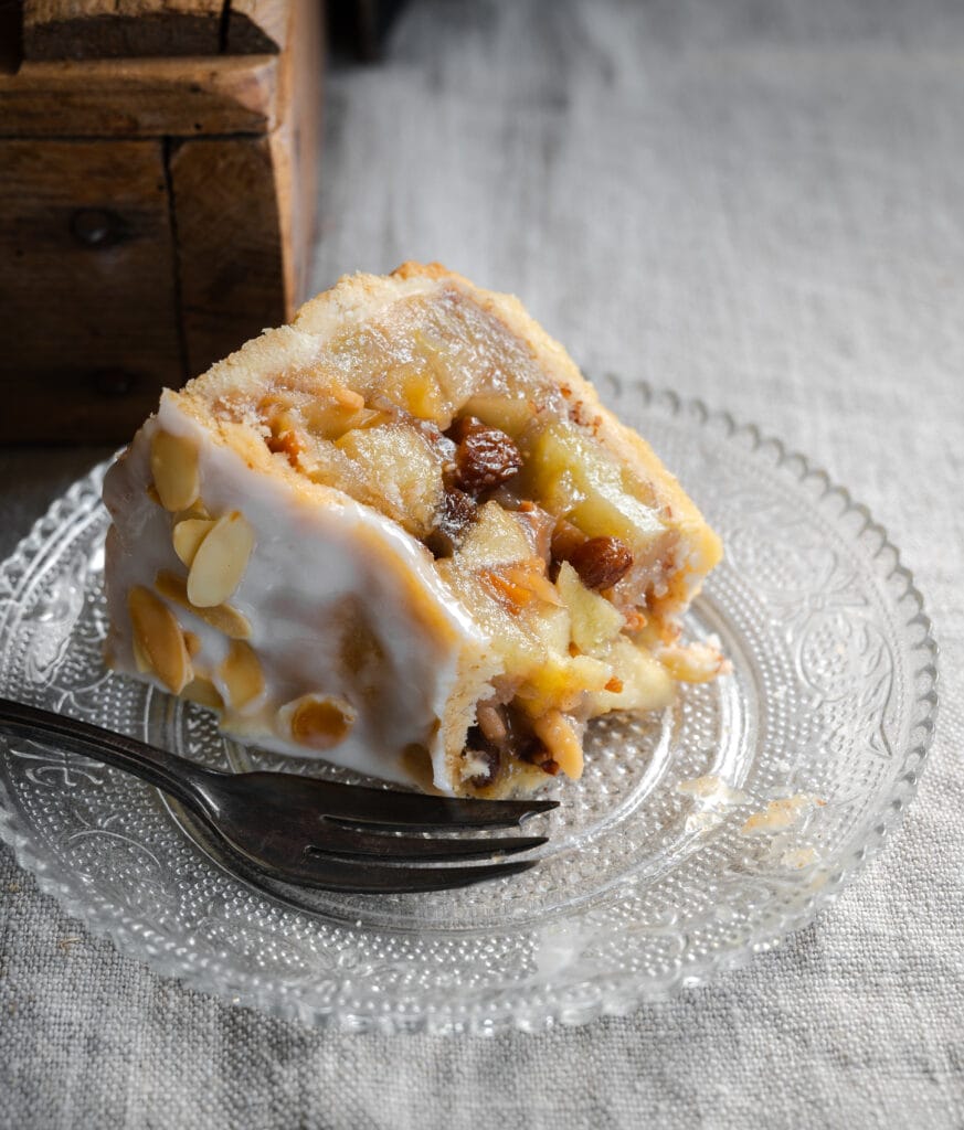 Gedeckter Apfelkuchen