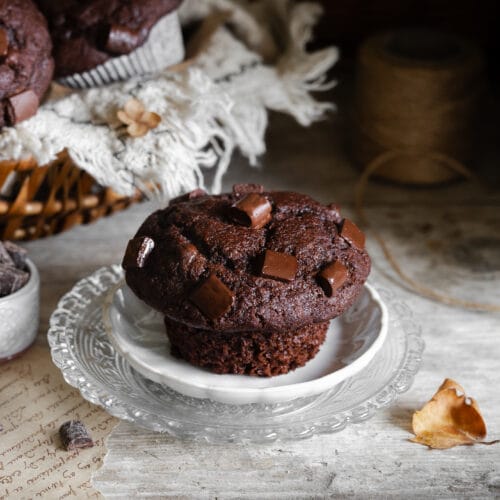 Vegane Schokomuffins