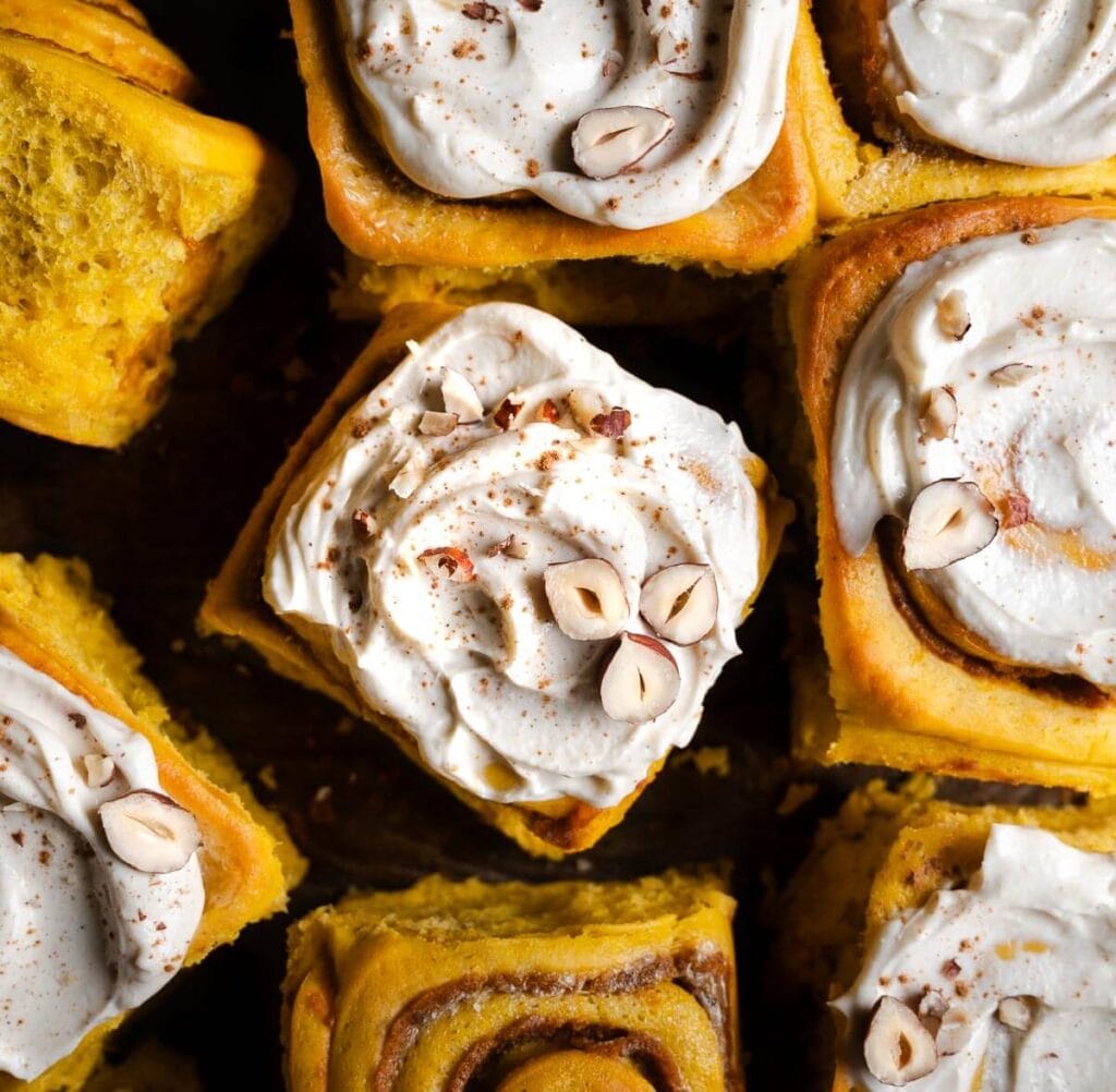 Kürbis-Zimtschnecken