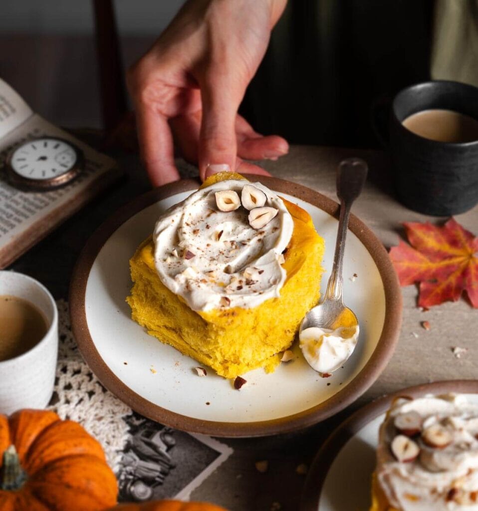 Kürbis-Zimtschnecken