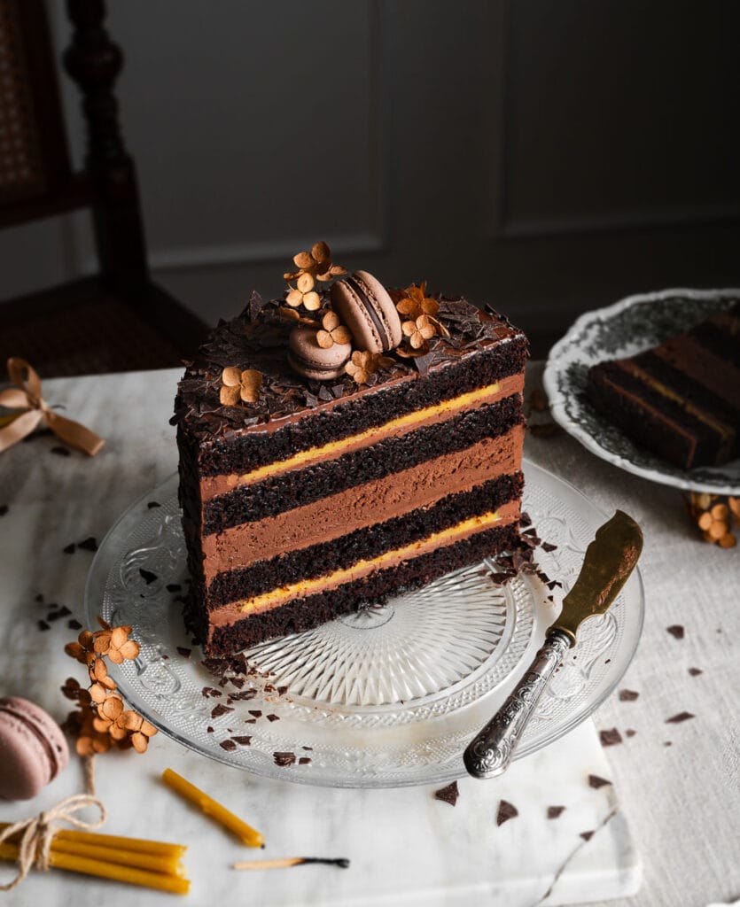 Vegane Schokotorte mit Orange