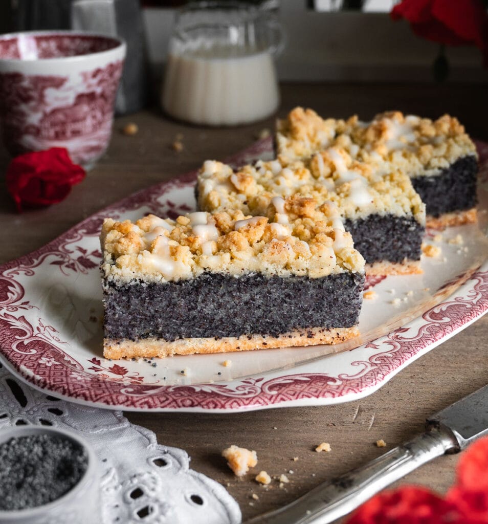 Mohnkuchen mit Streuseln