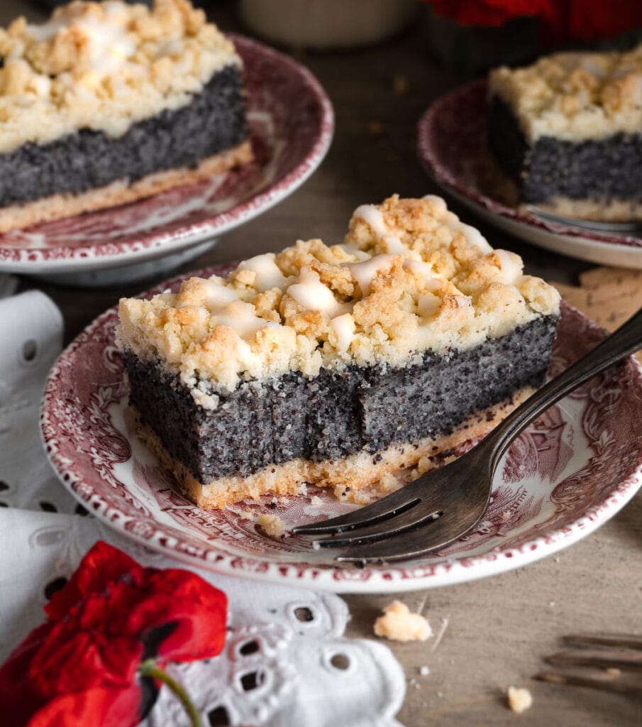 Mohnkuchen mit Streuseln