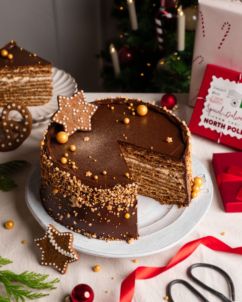 Vegane Lebkuchentorte